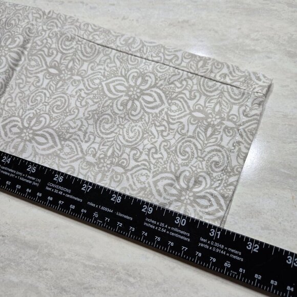 Prana Kara Jeans Womens Size 6 Patterned Beige Gray Lowrise Slim Leg Outdoor - Picture 7 of 12